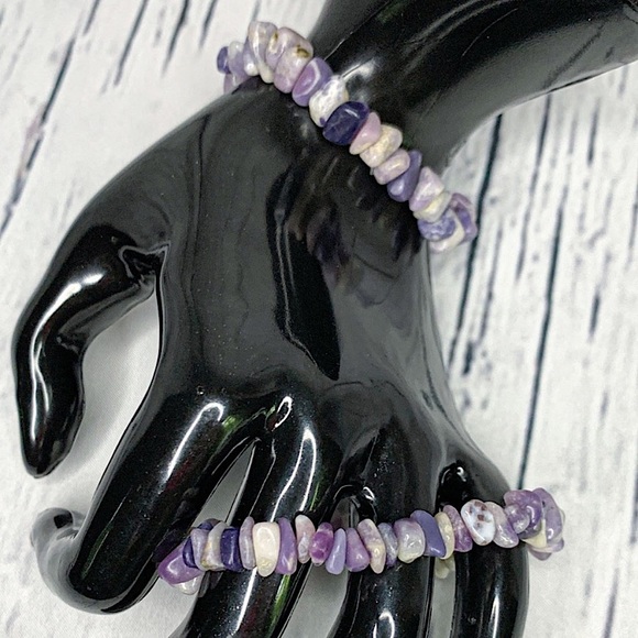 LAST 1 Lepidolite Bracelet • Genuine Lepidolite Jewelry • Handmade Bracelet - Picture 5 of 9